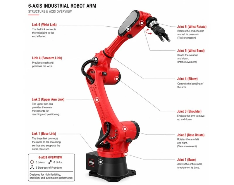 6 AXIS INDUSTRIAL ROBOT ARMSTRUCTURE 6 AXIS INDUSTRIAL ROBOT ARMSTRUCTURE